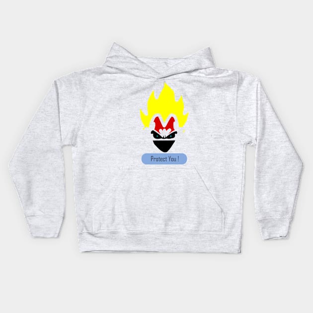 Vegeta advises you to protect yourself ! Kids Hoodie by Ulr97